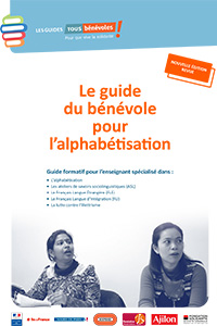 Couverture du guide du bénévole pour l'alphabétisation